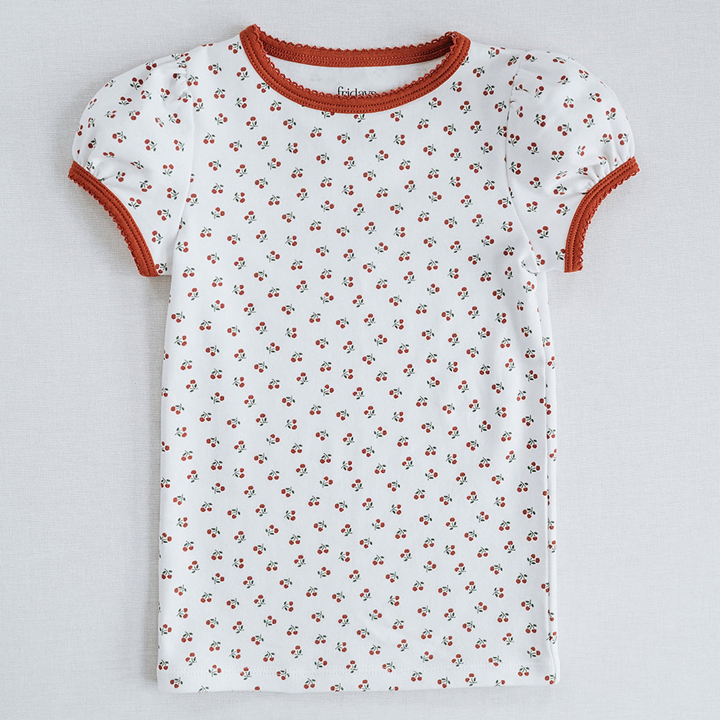 Beaufort Tee in Cherry Print