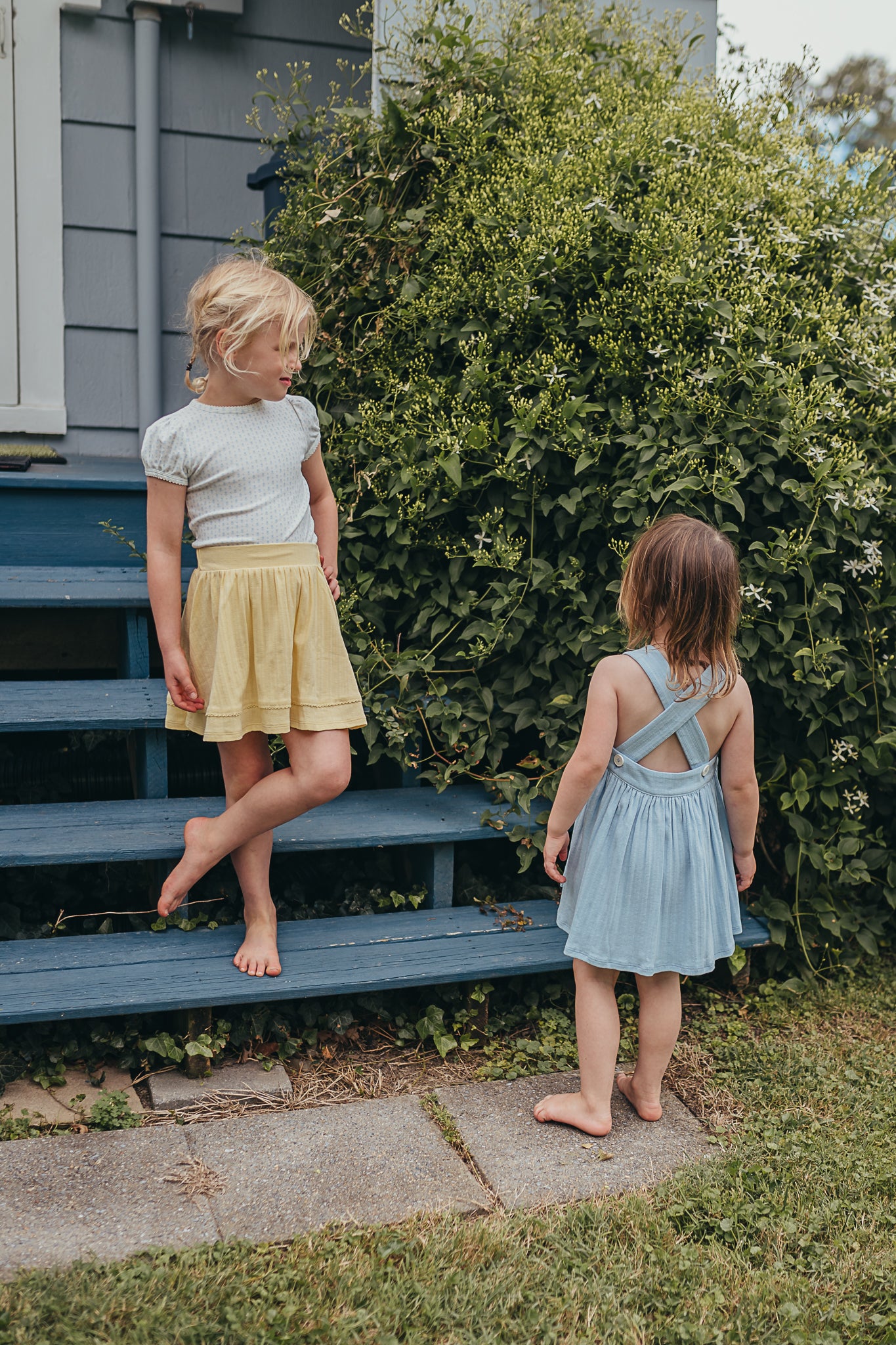 Summer Swing Top | Cornflower Blue Pointelle