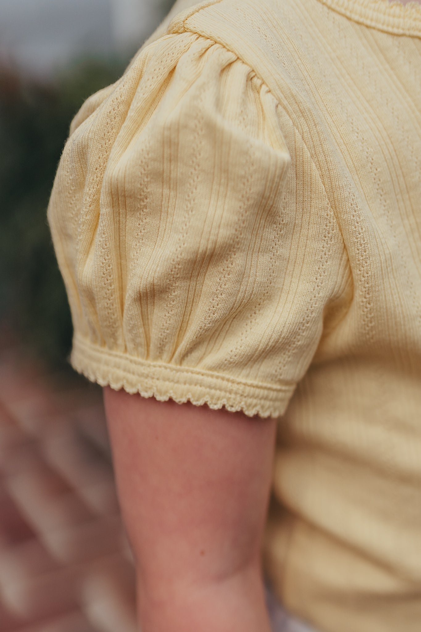 Beaufort Tee | Sunshine Pointelle