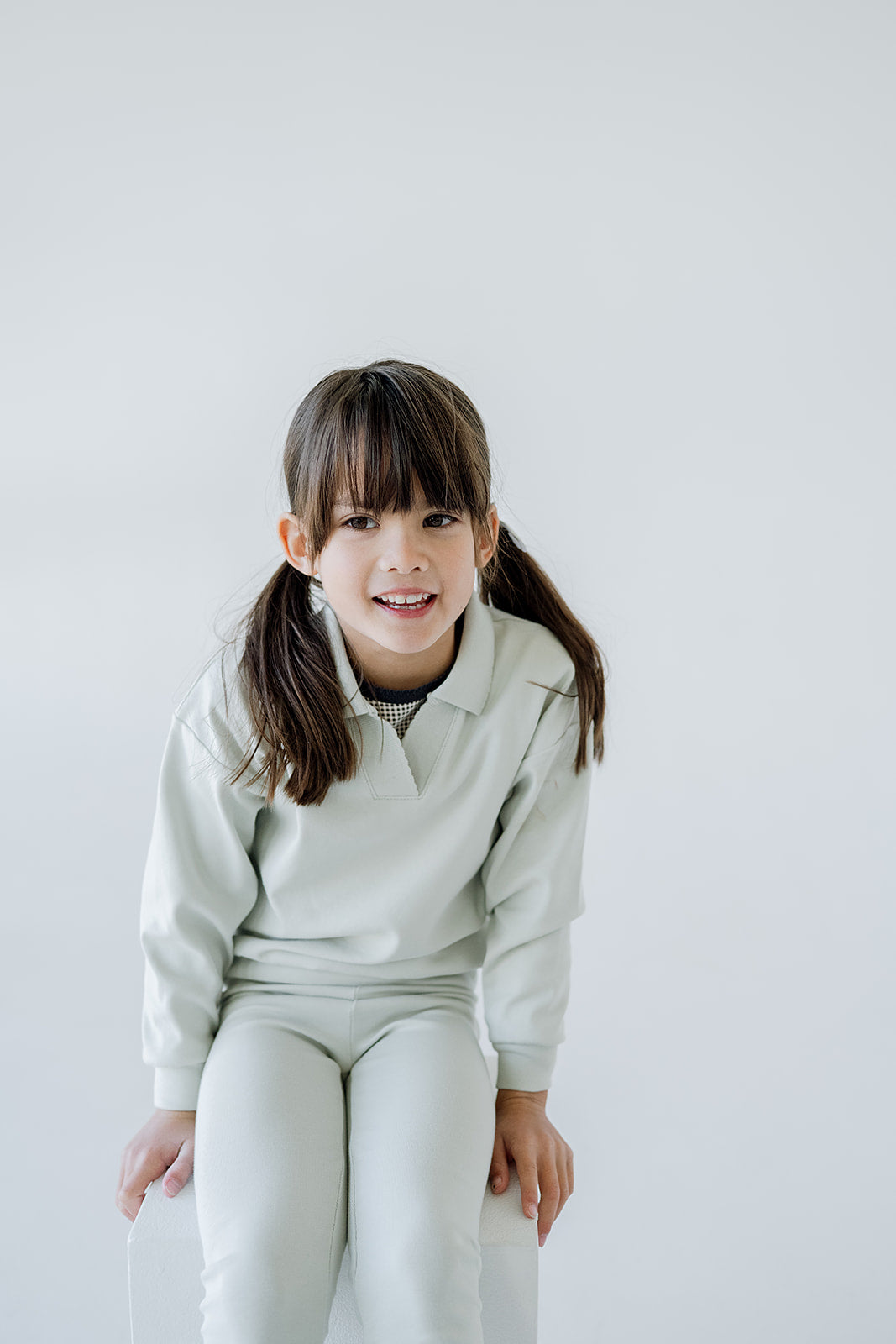 Scallop Collared Pullover | Glacier