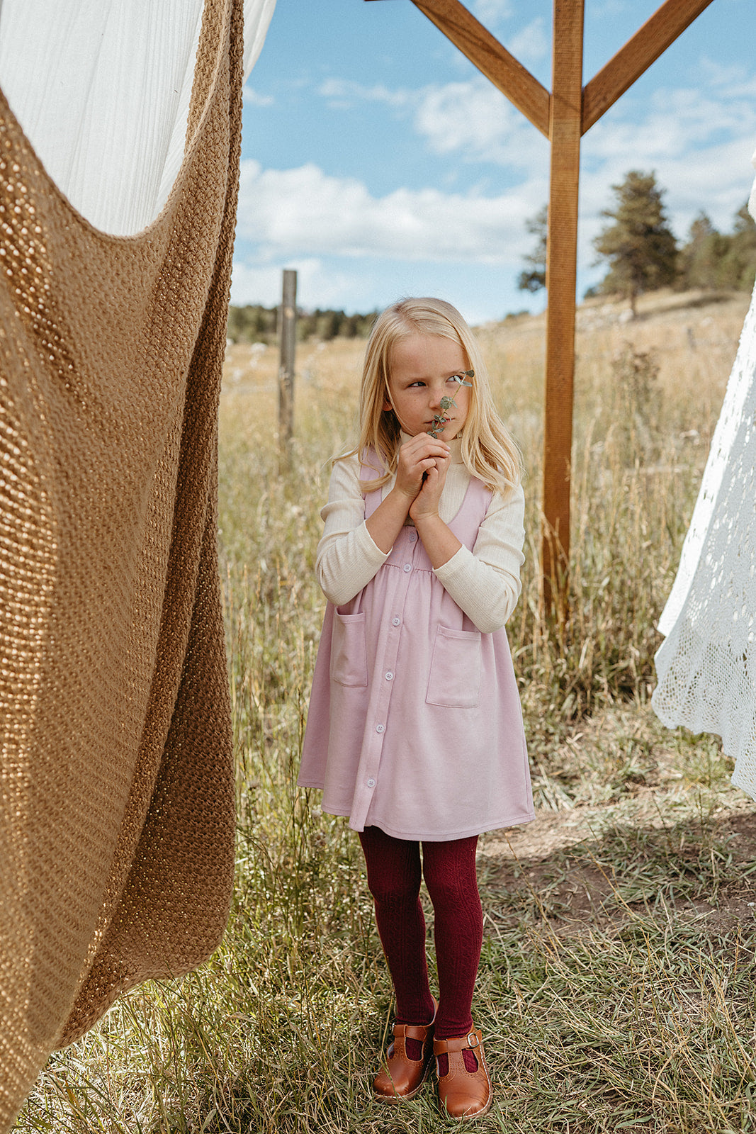 Fable Pinafore | Orchid