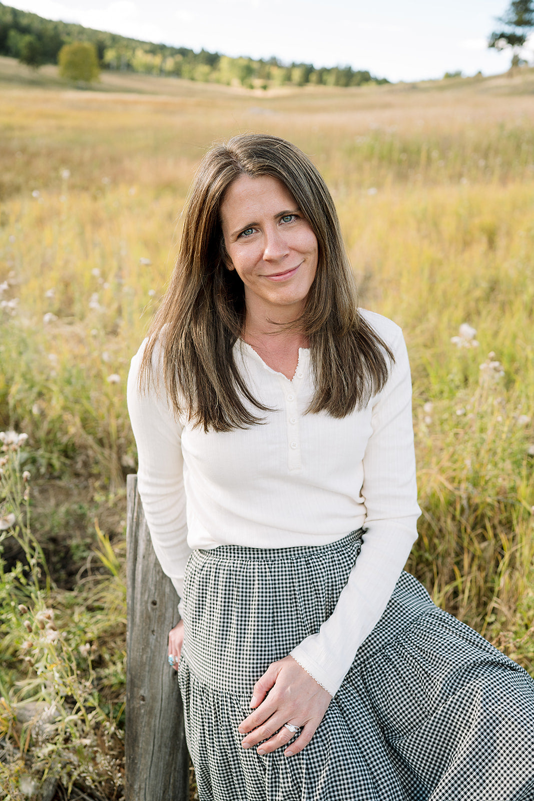 Women's Long Sleeve Henley | Pearl Pointelle