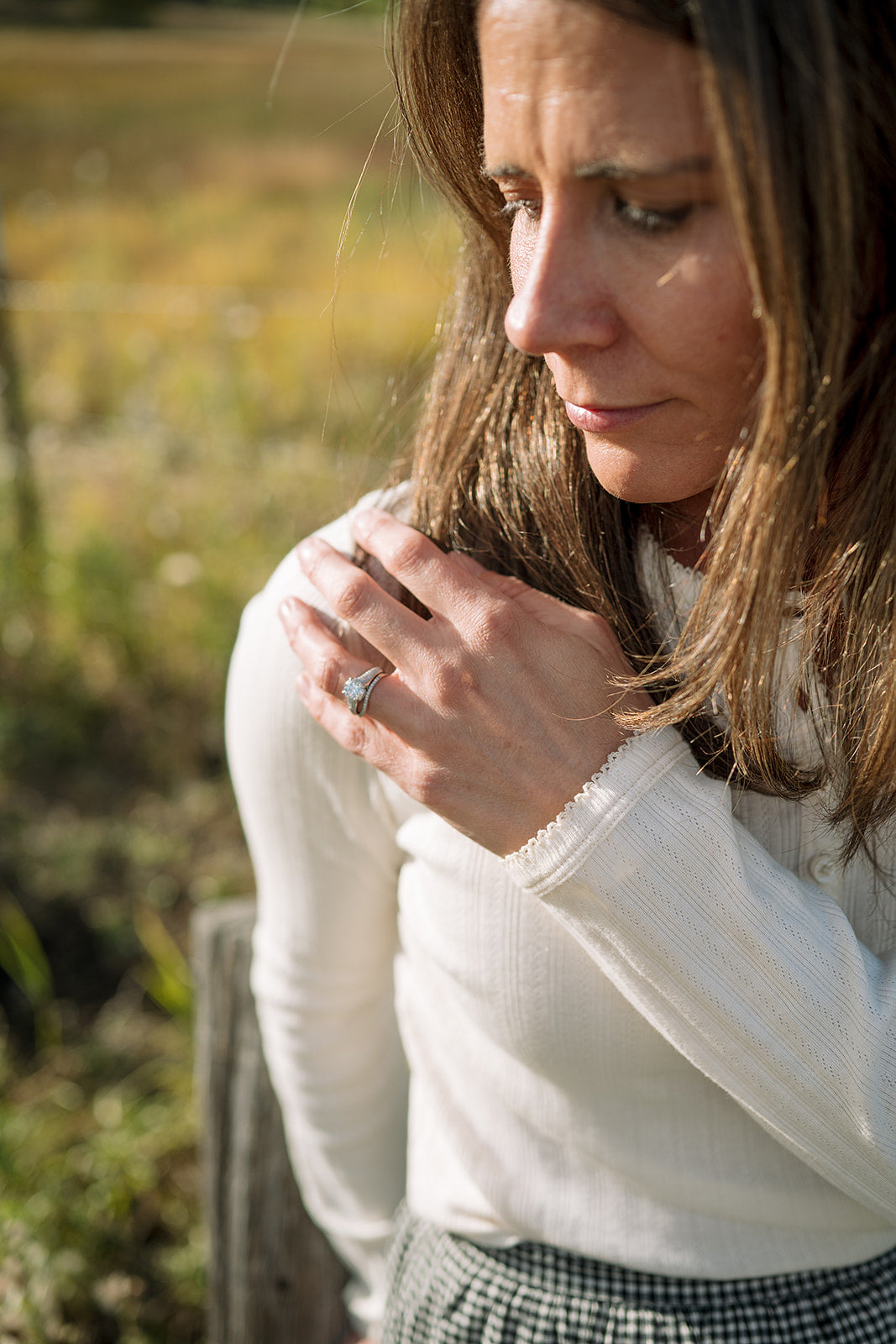 Women's Long Sleeve Henley | Pearl Pointelle