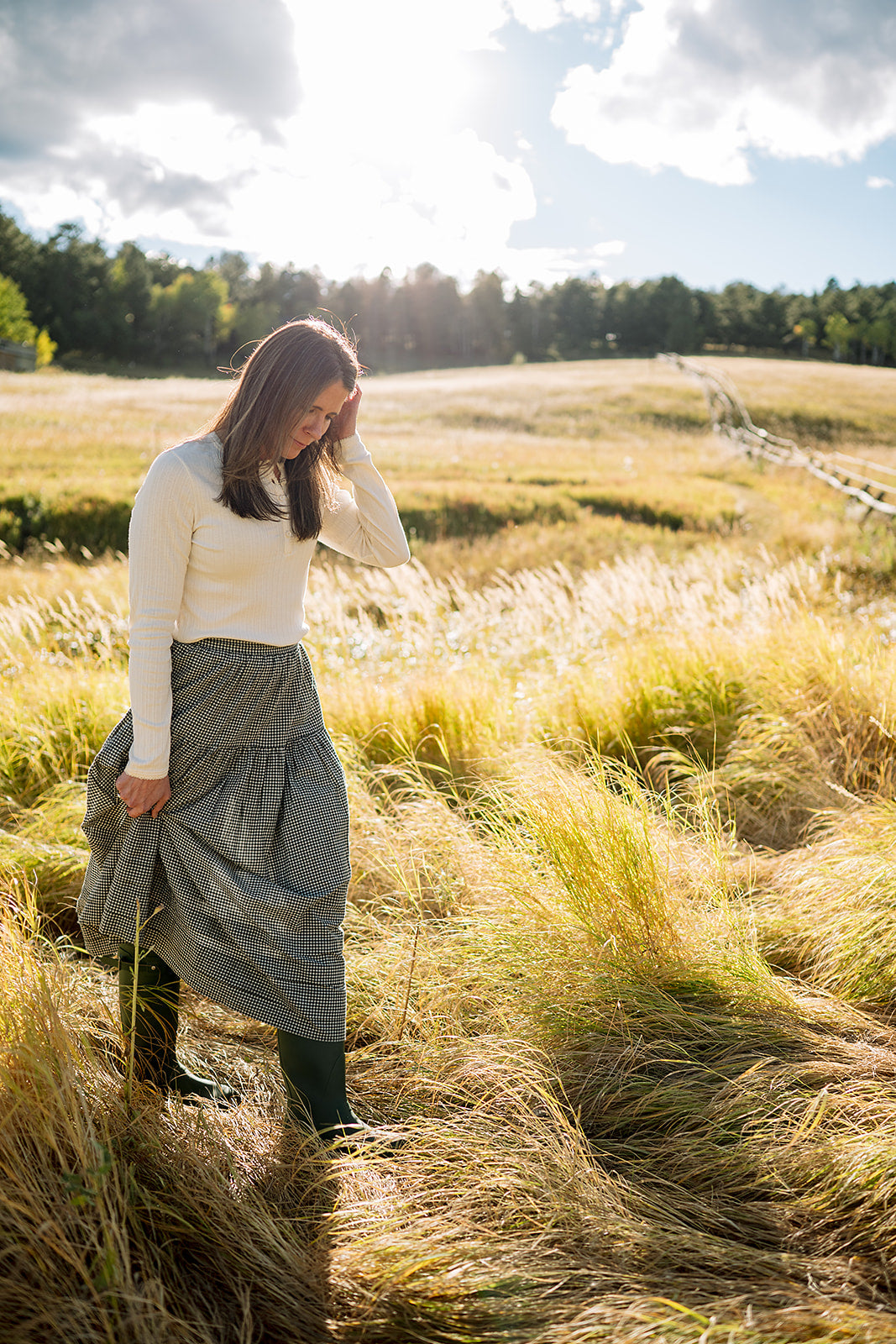 Women's Long Sleeve Henley | Pearl Pointelle