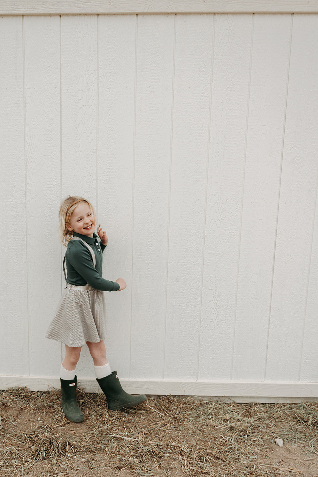 Pinafore | Black and White Gingham
