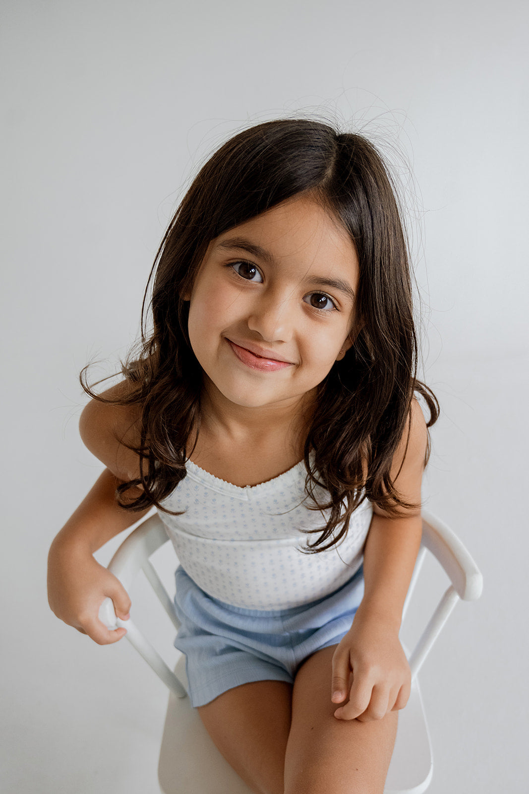 V-Neck Cami | Cornflower Tulips