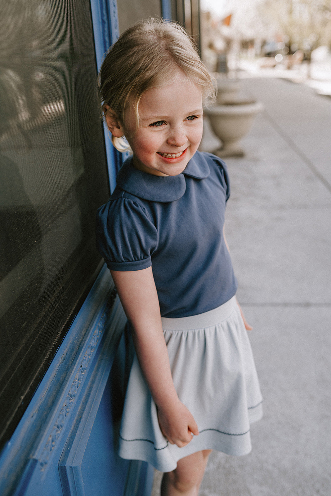 Twirl Skirt in Sky Blue