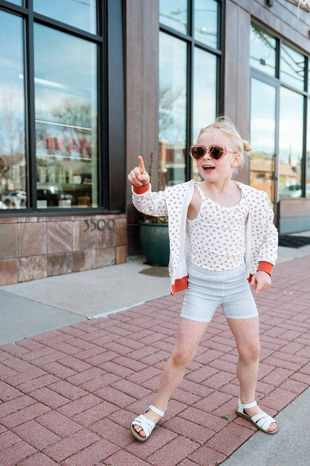 Cartwheel Shorts in Gingham Pattern