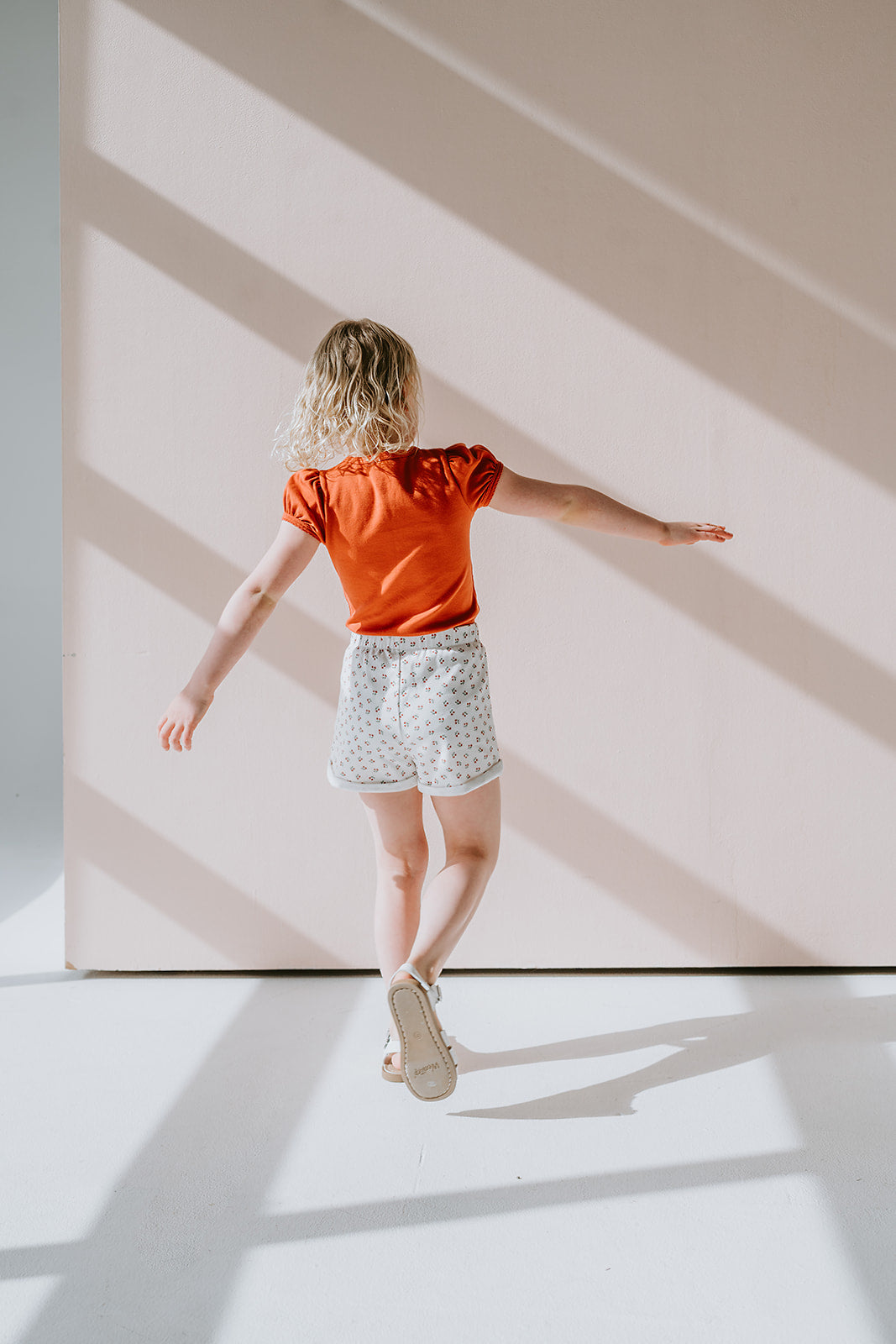Patch Pocket Shorts in Cherry Print