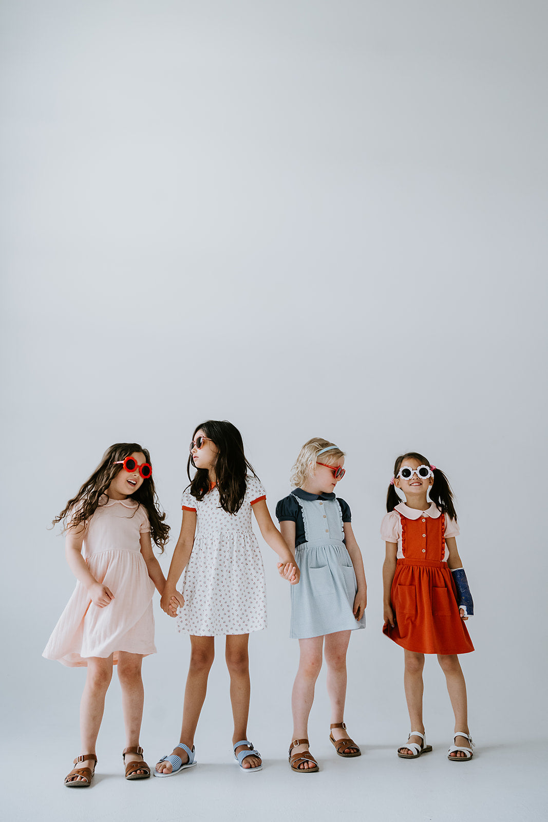 Peter Pan Collar Tee in Tulip Pink Pointelle