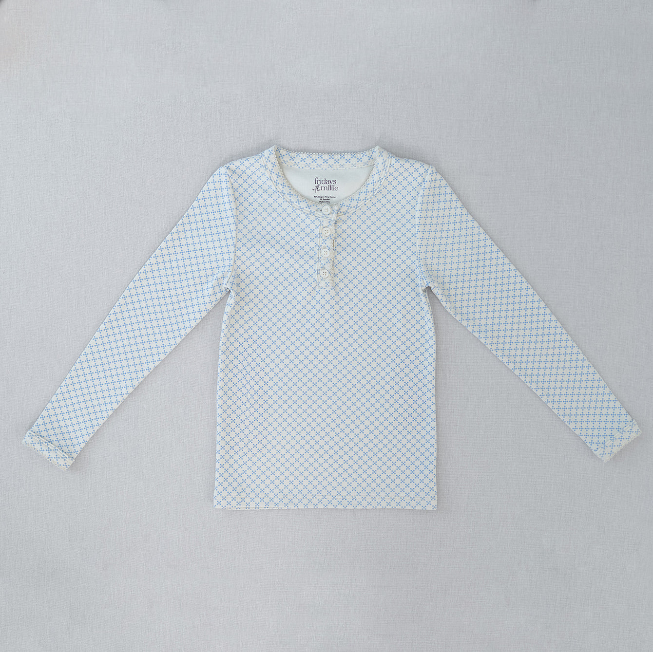 Long Sleeve Henley | Patch Stitch