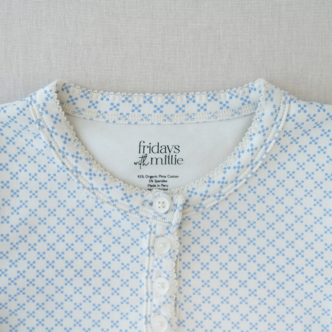 Long Sleeve Henley | Patch Stitch