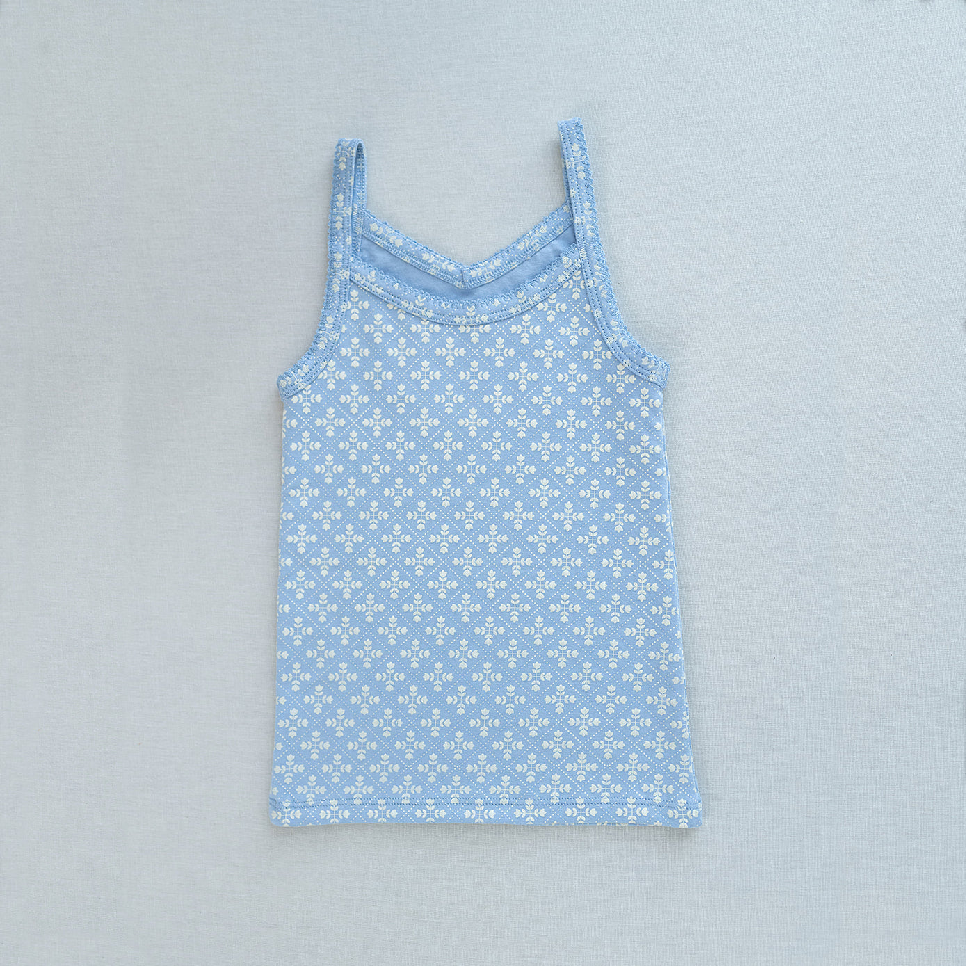 V-Neck Cami | Folk Floral Embroidery