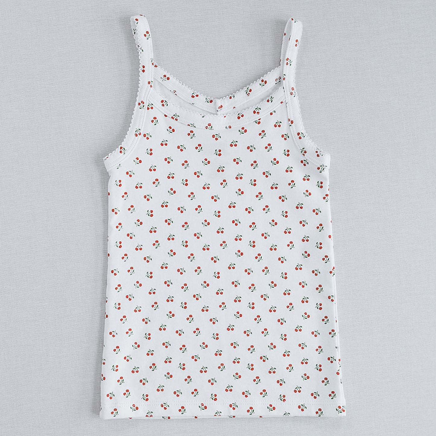 V-neck Cami in Cherry Print