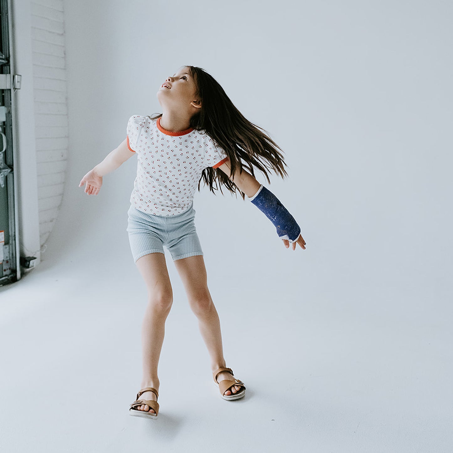 Cartwheel Shorts in Gingham Pattern