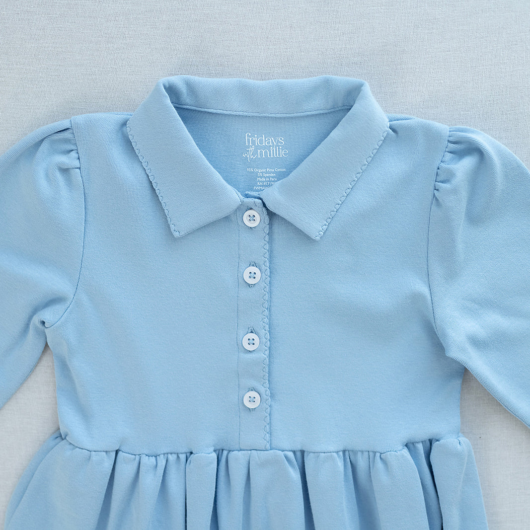 dutch blue dress Fiona Dress in Dutch Tile
