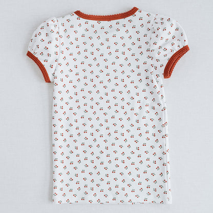 Beaufort Tee in Cherry Print