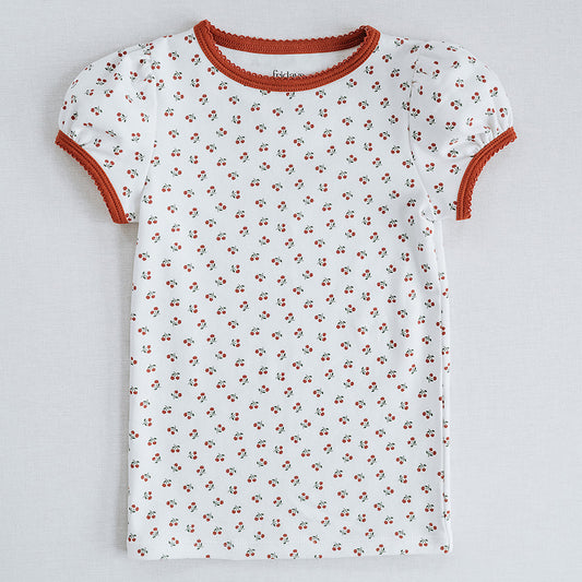 Beaufort Tee in Cherry Print