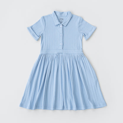 Wren Dress | Cornflower Blue Pointelle