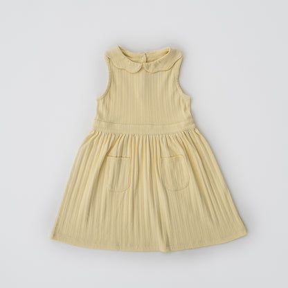 Scallop Collared Dress | Sunshine Pointelle