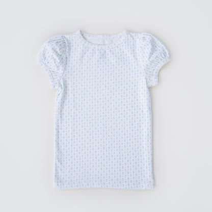 Beaufort Tee | Cornflower Tulips
