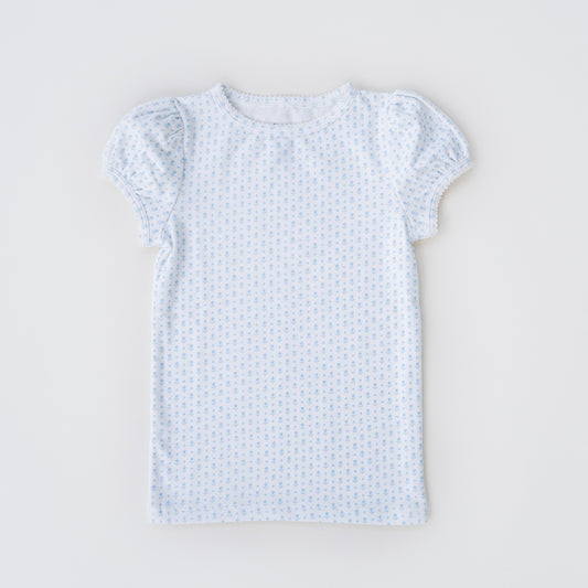 Beaufort Tee | Cornflower Tulips