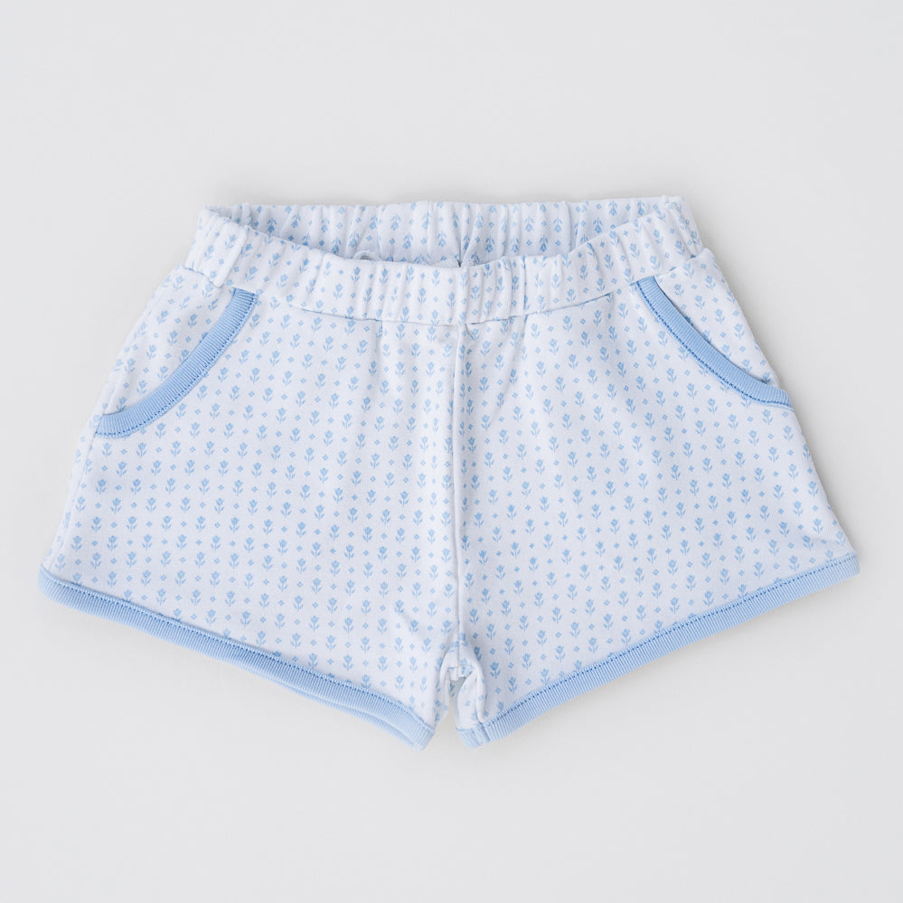Playground Shorts | Cornflower Tulips
