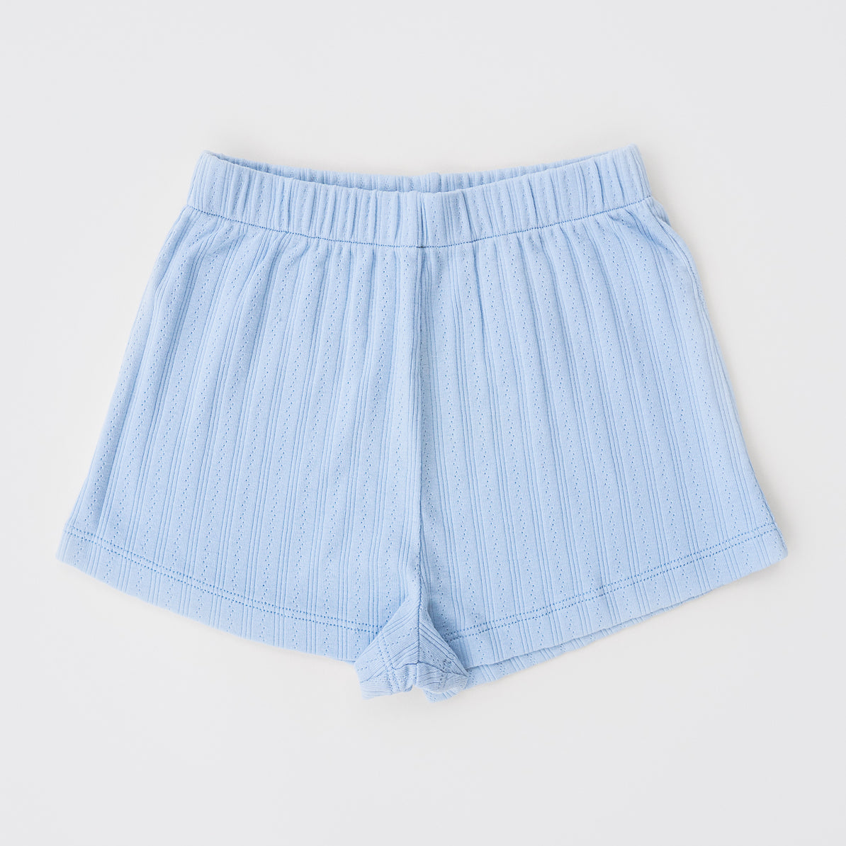 Everyday Shorts | Cornflower Blue Pointelle