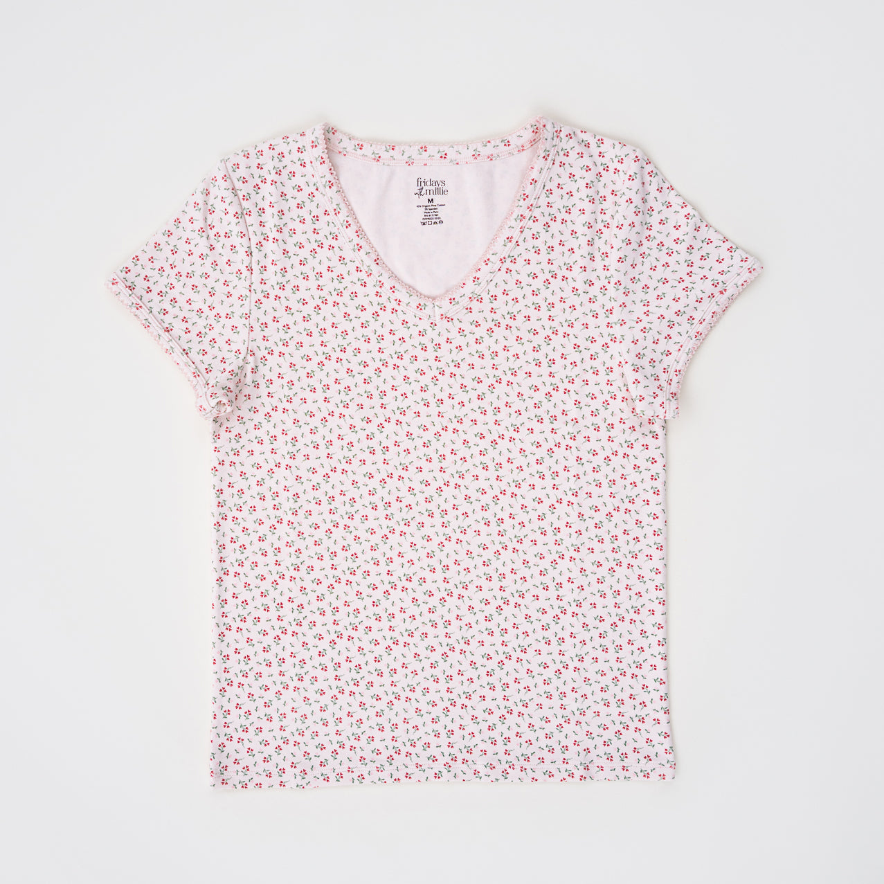 Women's V-Neck Tee | Dancing Petals