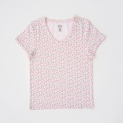 Women's V-Neck Tee | Dancing Petals