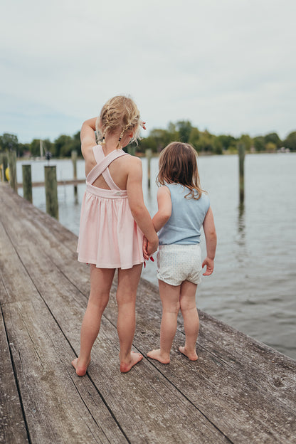 Penny Shorts | Cornflower Tulips