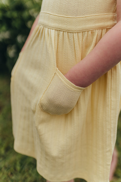 Scallop Collared Dress | Sunshine Pointelle