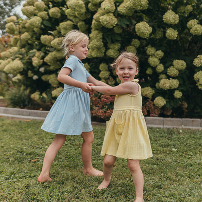 Scallop Collared Dress | Sunshine Pointelle