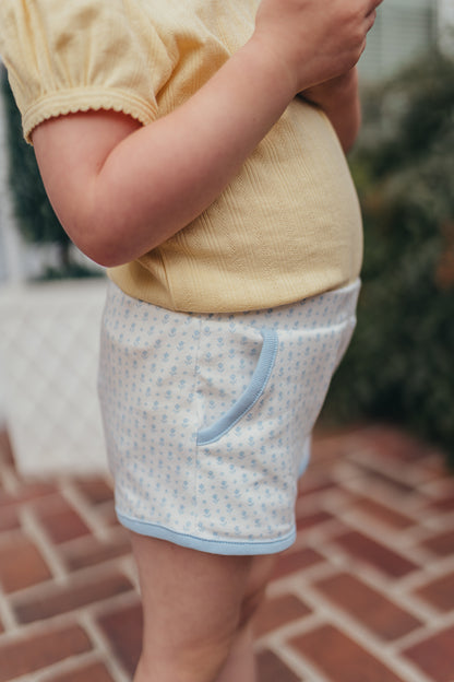 Playground Shorts | Cornflower Tulips