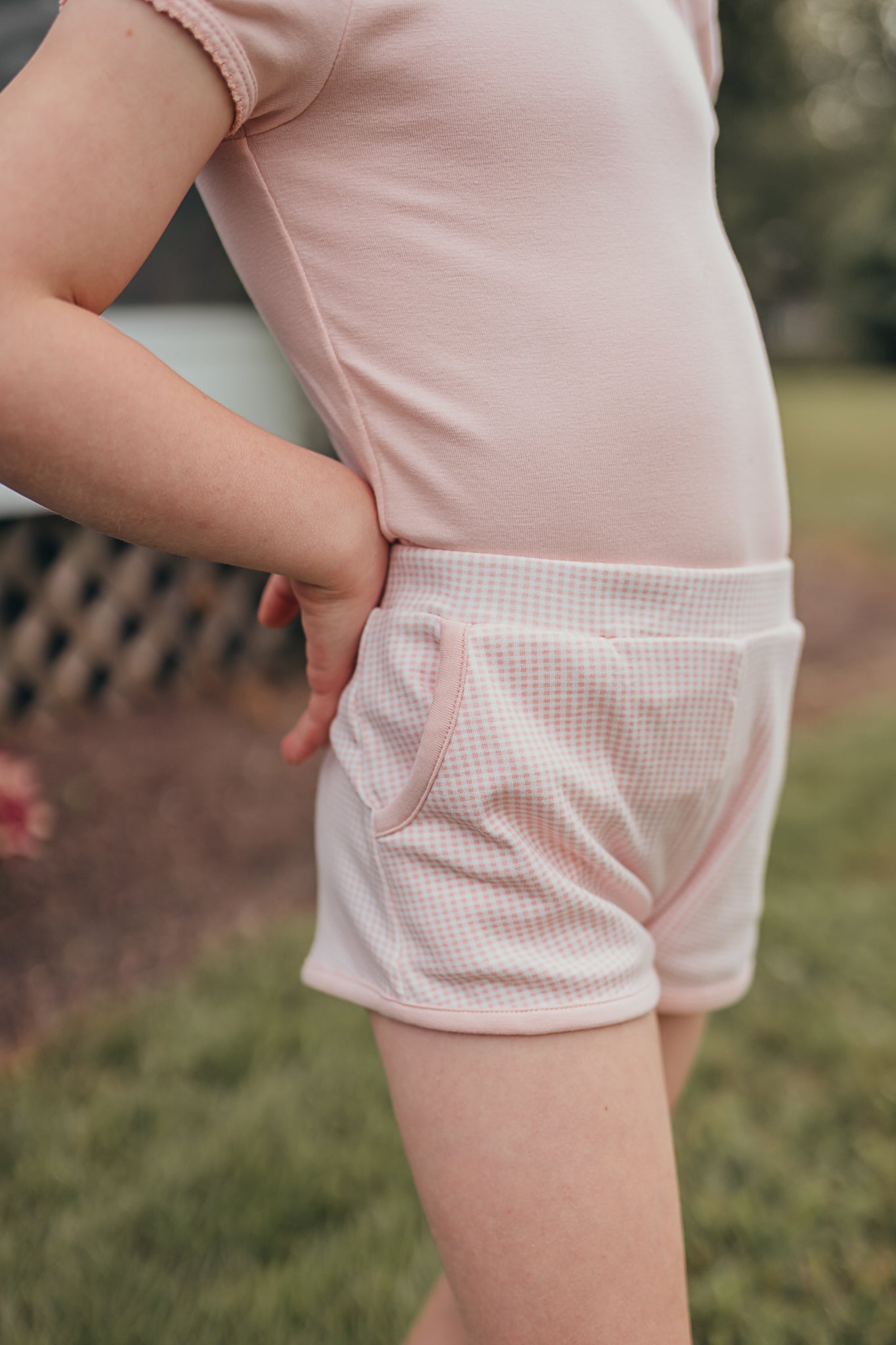 Playground Shorts | Strawberry Cream Gingham
