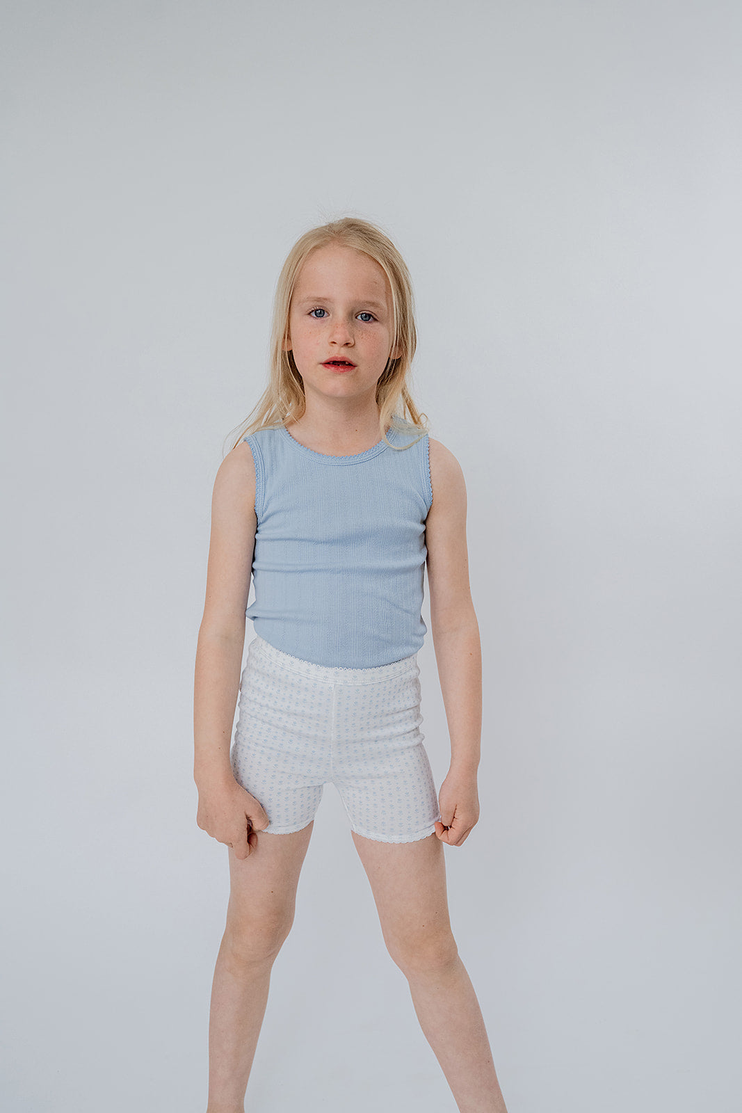 Cartwheel Shorts | Cornflower Tulips
