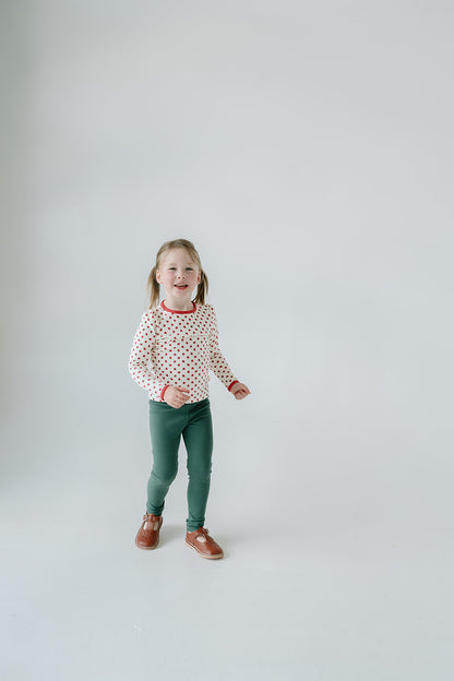 Waffle Long Sleeve Beaufort Tee | Apple Orchard