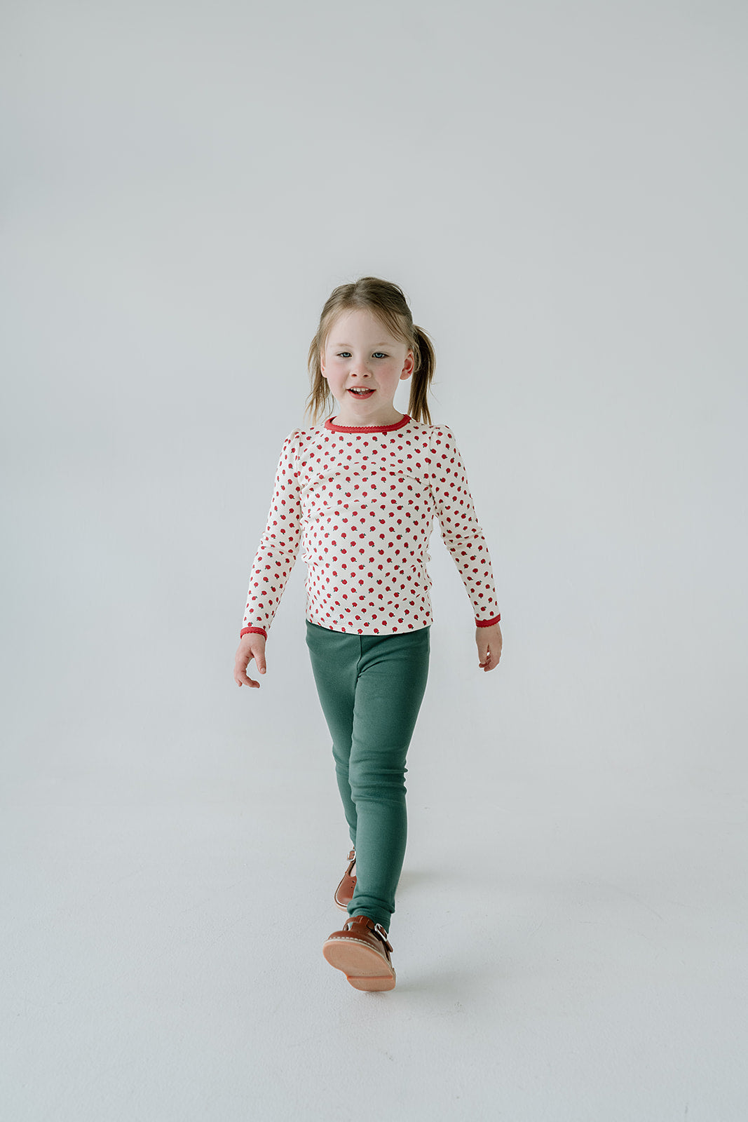 Waffle Long Sleeve Beaufort Tee | Apple Orchard