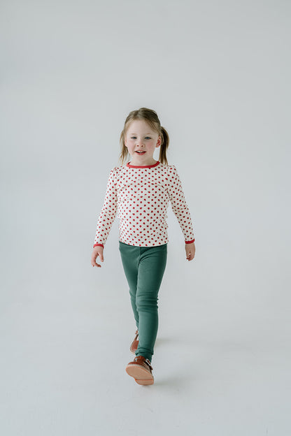 Waffle Long Sleeve Beaufort Tee | Apple Orchard