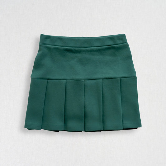 Pleated Skort | Forest Green