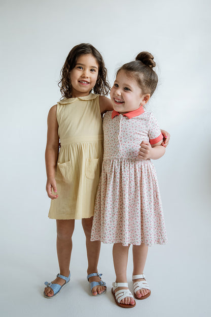 Scallop Collared Dress | Sunshine Pointelle