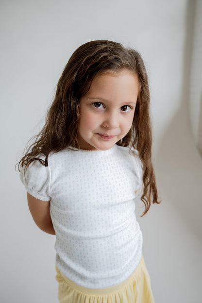 Beaufort Tee | Cornflower Tulips