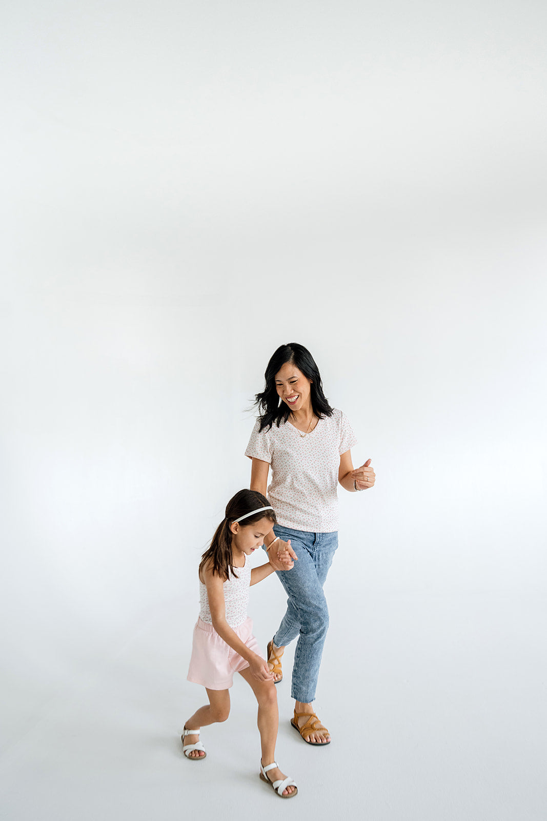 Women's V-Neck Tee | Dancing Petals