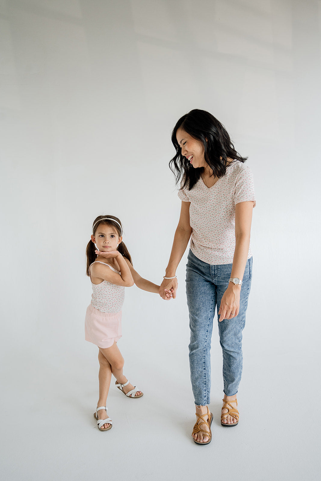 Women's V-Neck Tee | Dancing Petals