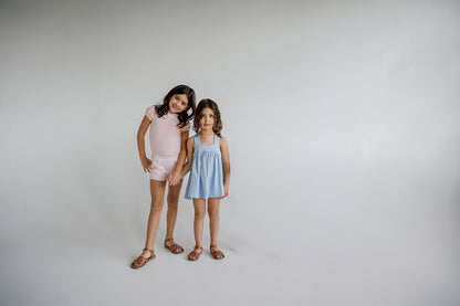 Summer Swing Top | Cornflower Blue Pointelle