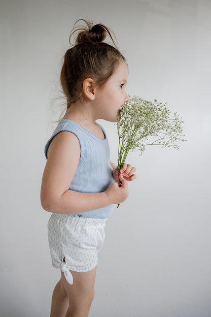 Penny Shorts | Cornflower Tulips
