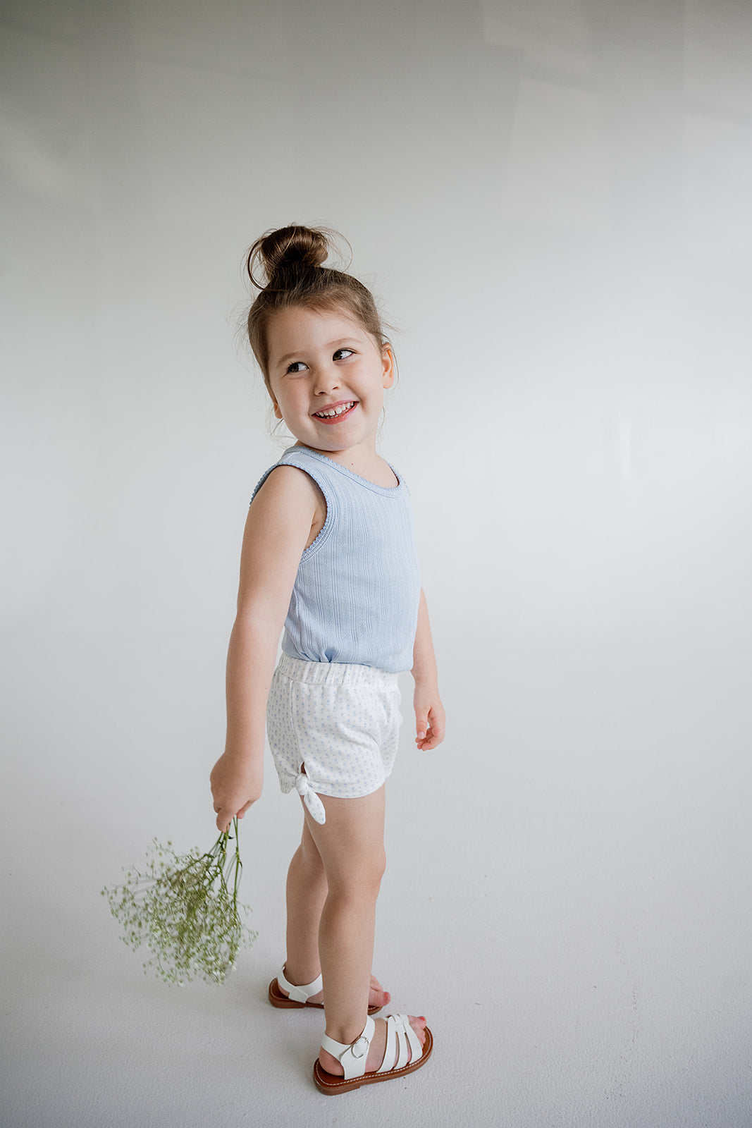 Penny Shorts | Cornflower Tulips
