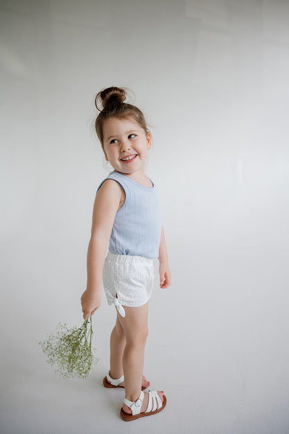 Penny Shorts | Cornflower Tulips