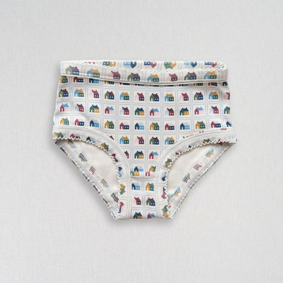 Girls Briefs Set | Schoolhouse Sampler + Glacier