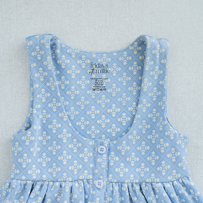 Fable Pinafore | Folk Flower Embroidery